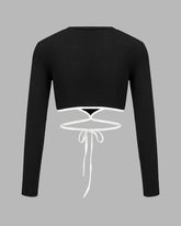Feline Aglaia Graphic Cropped Top